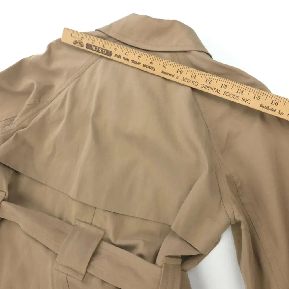 NEW Everlane Gathered Drape Trench Coat Minimal Preppy Tailored French Girl Boho - Picture 10 of 14